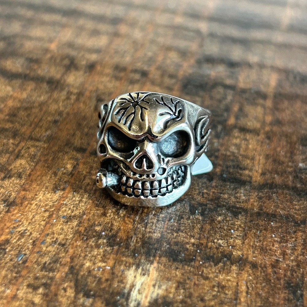 Men's Skull Ring Size 9